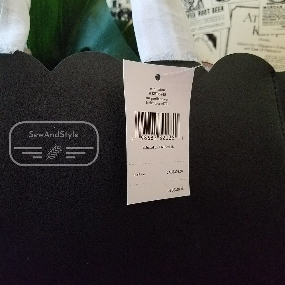 MINI MINA KATE SPADE MAGNOLIA STREET BLACK DOLCE CROSSBODY BRAND NEW - Picture 6 of 9